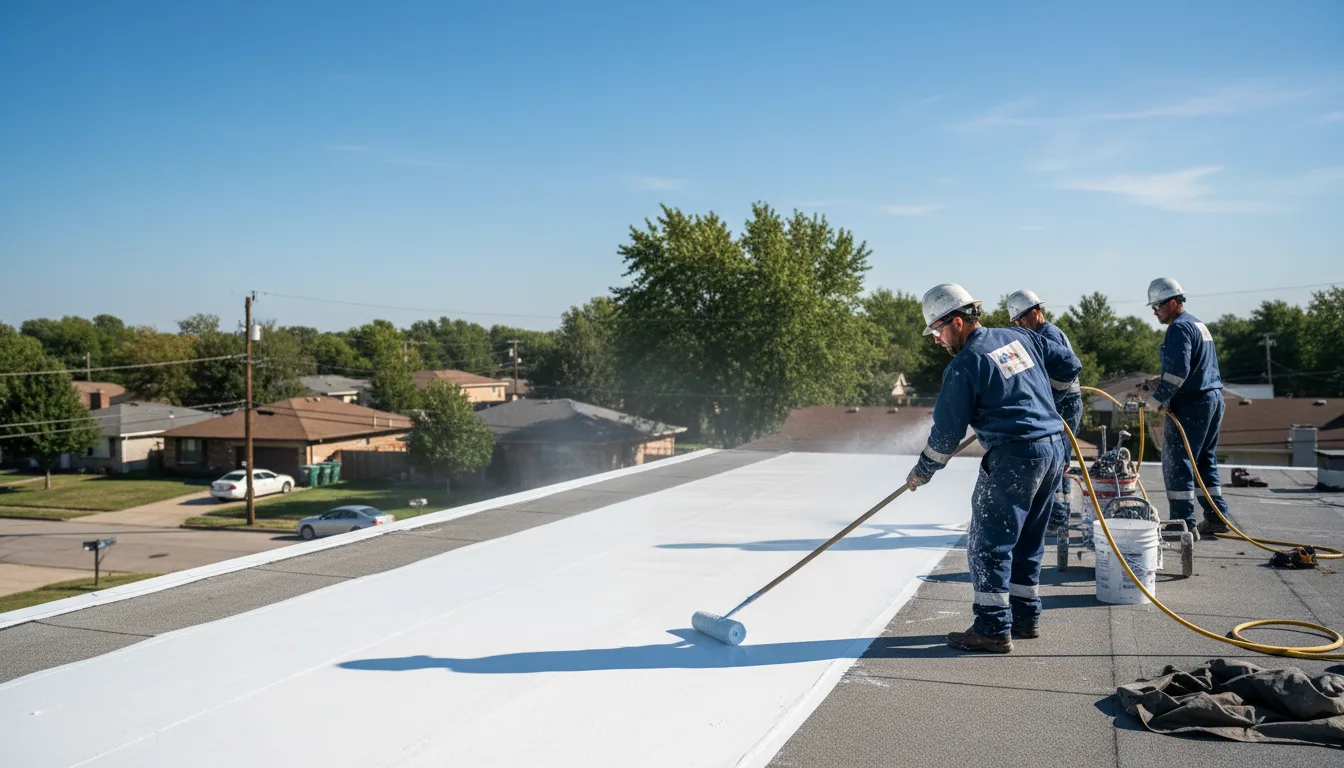 Commercial roof coating in Preston Hollow, NY near me